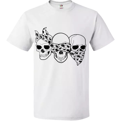 Triple Skull Bandana T-Shirt